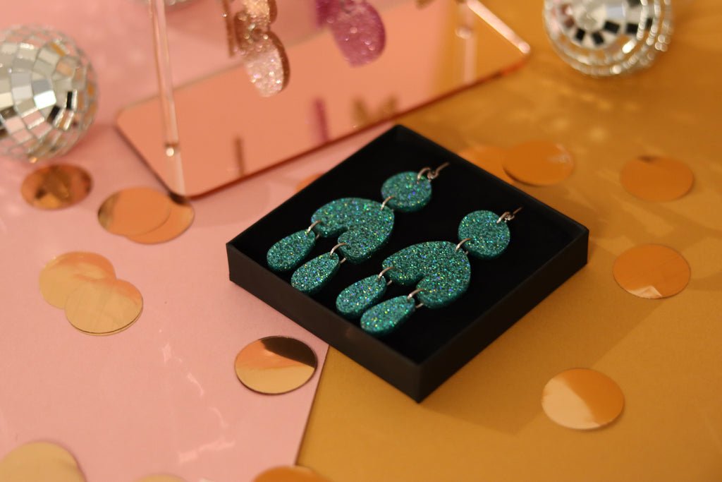 Glitter Drop Korvakorut